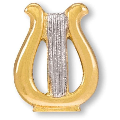 A23 Lyra klein Pin vergoldet