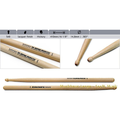61326 Sticks 5AB Hickory lackiert 61326 Sticks 5AB Hickory lackiert