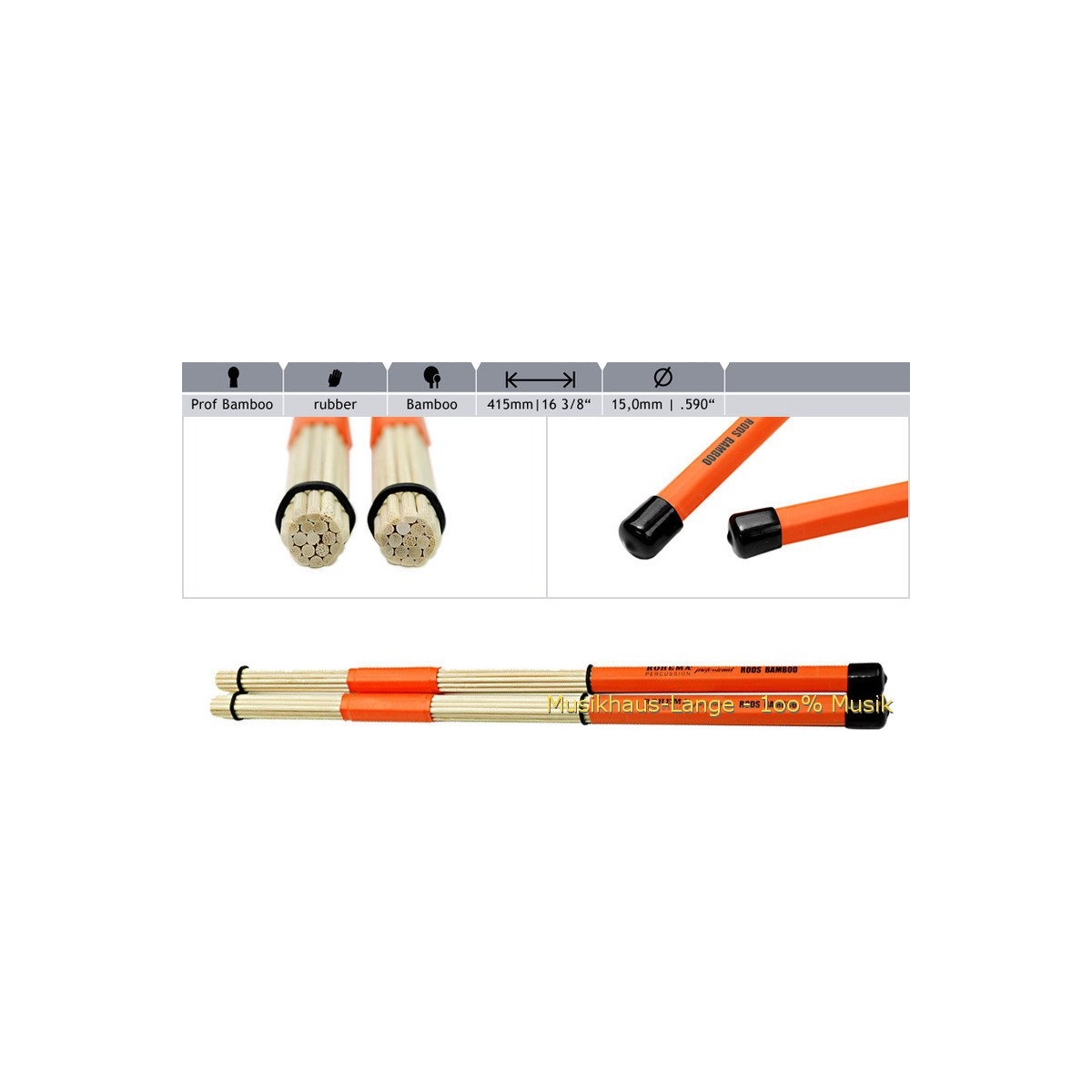 613659 Rods Spezial PVC-Griff Bambus 613659 Rods Spezial PVC-Griff Bambus