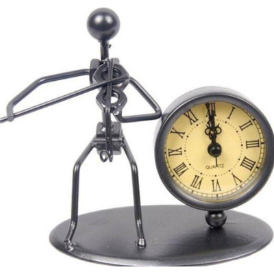 980702 Skulptur mit Uhr Violine