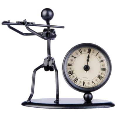 980700 Skulptur mit Uhr Flöte