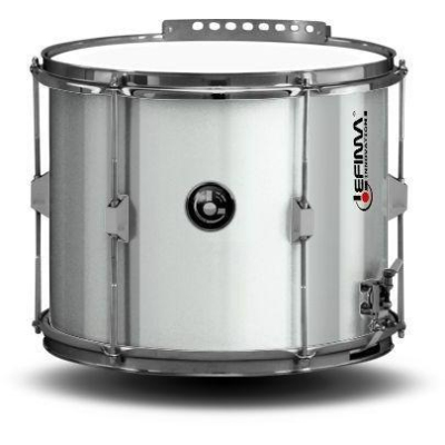 MP-PUL-1412-2HM Paradetrommel weiß MP-PUL-1412-2HM Paradetrommel weiß