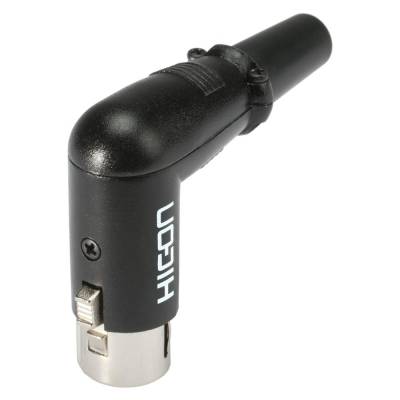 Stecker XLR Winkelstecker female sw Stecker XLR Winkelstecker female sw