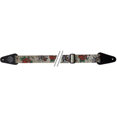 531041 Git-Gurt Skulls and Roses white