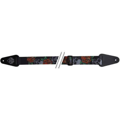 531042 Git-Gurt Skulls and Roses black