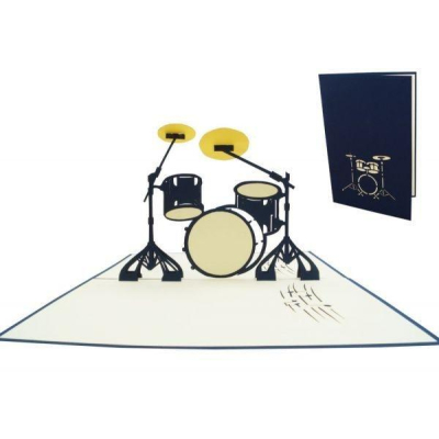 klappkarte 3d drums
