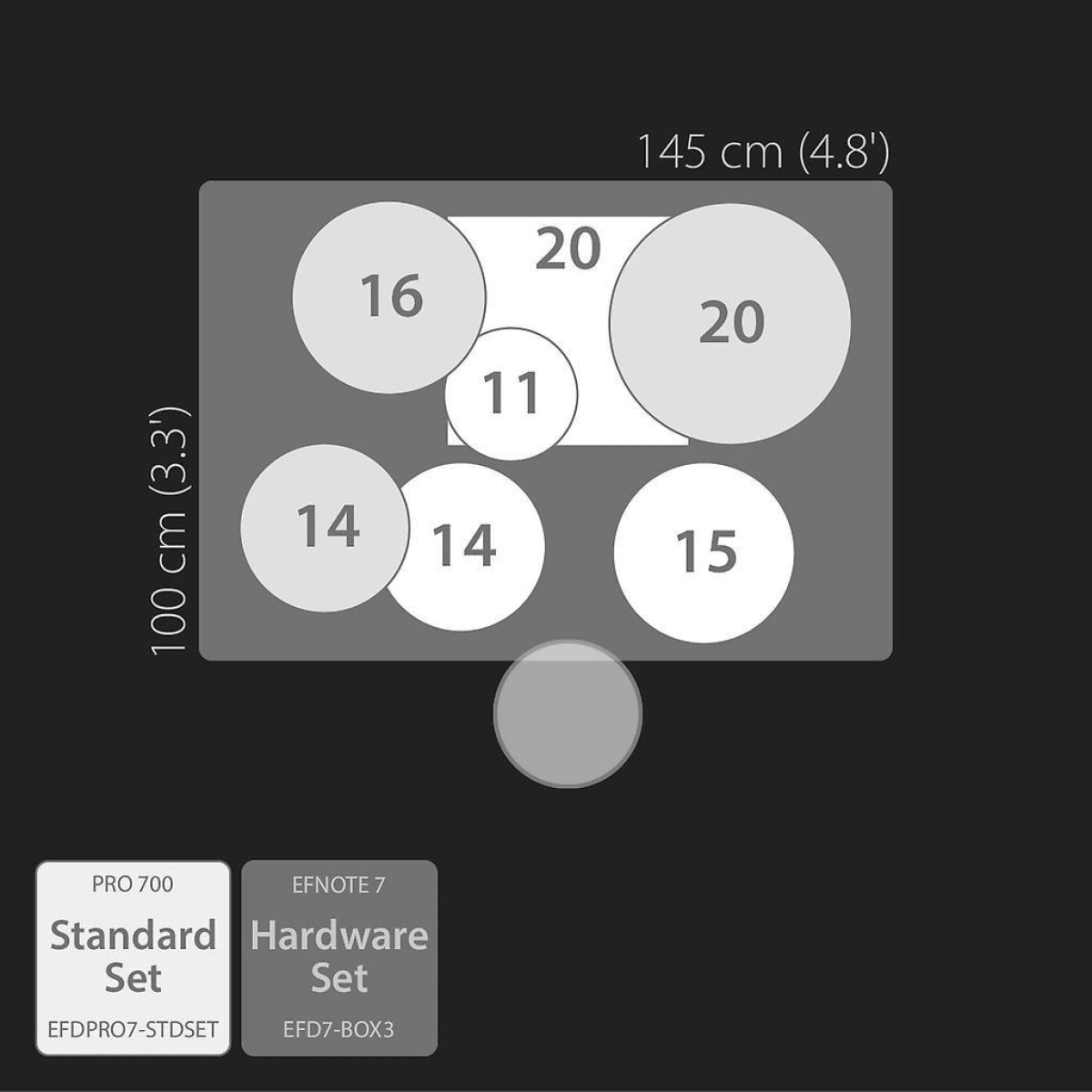 PRO 700 E-Drum inkl. Stage Box