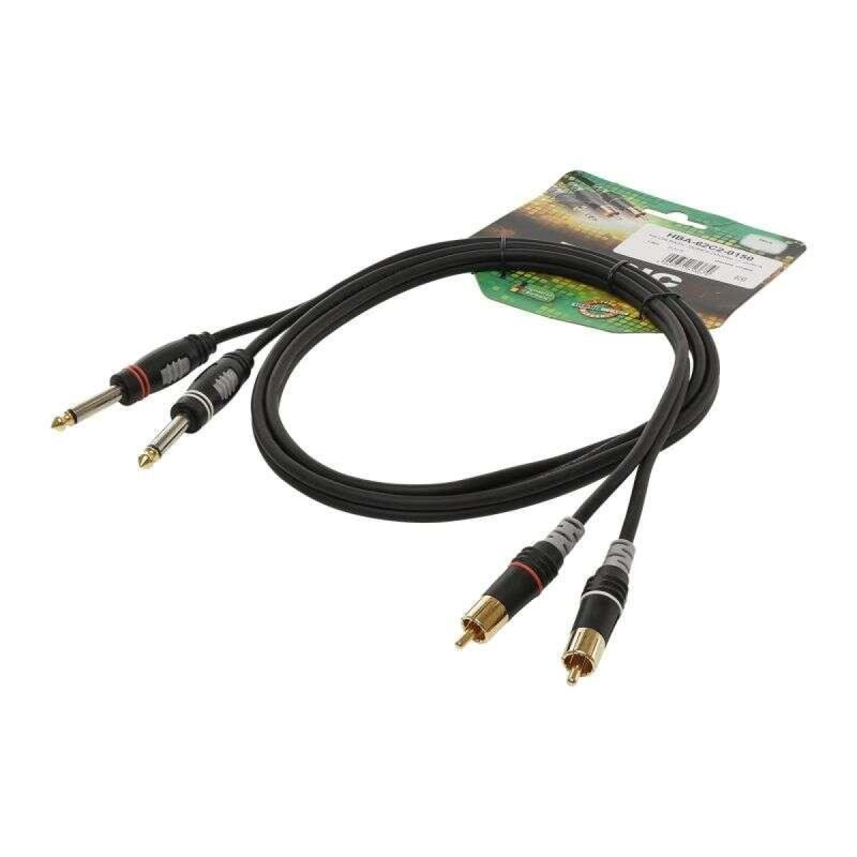 Cable Audio 2x6,3male<>2xChinch 6,0M Cable Audio 2x6,3male<>2xChinch 6,0M