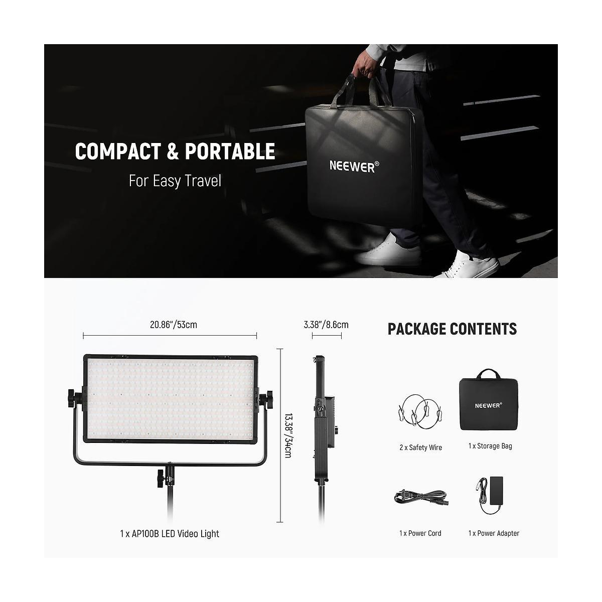AP150B Bi-Color DMX LED Panel 150 Watt AP150B Bi-Color DMX LED Panel 150 Watt