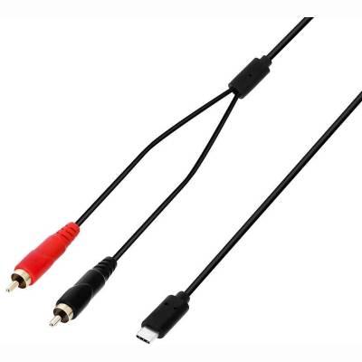 USB-C <> 2x Chinch male Kabel 1,5m USB-C <> 2x Chinch male Kabel 1,5m