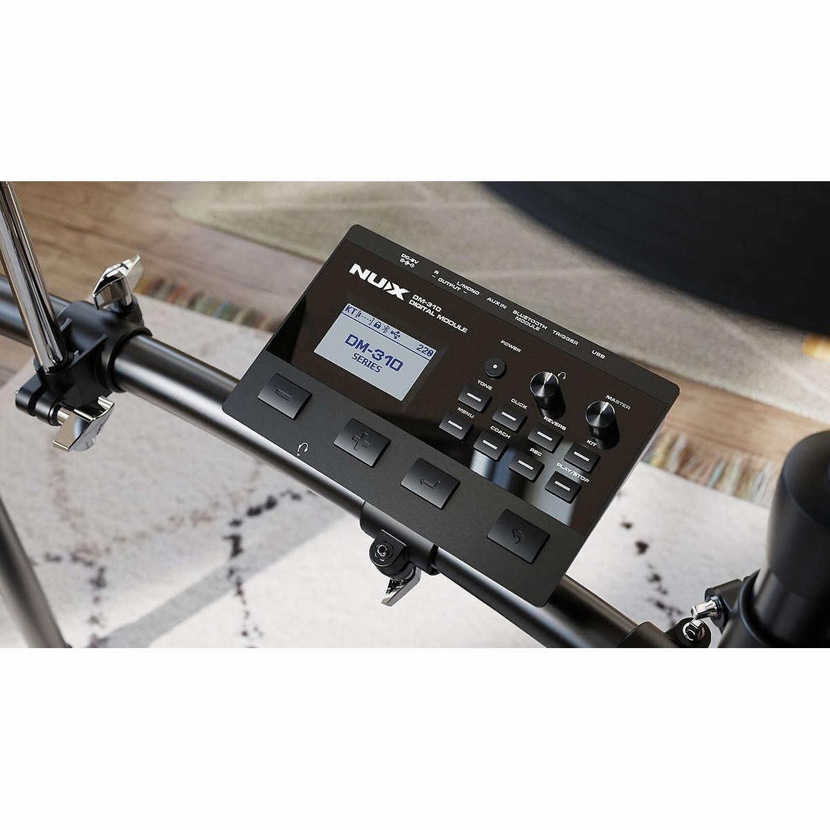 DM-310 Drumset inkl. Rack + Pedale